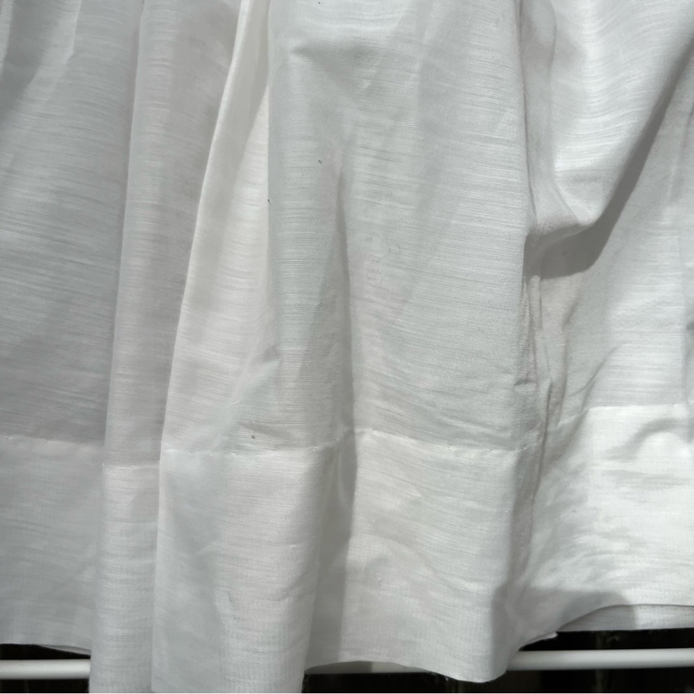 Vintage 1950 Cottagecore Pristine White Fit and Flare Elegant Feminine Dress S - Picture 8 of 9
